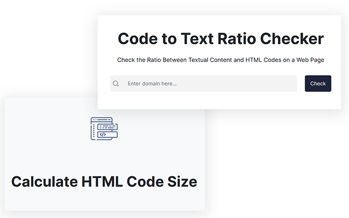 ETTVI’s Code to Text Ratio Checker