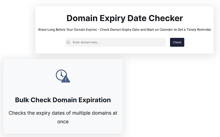 ETTVI’s Domain Expiry Date Checker