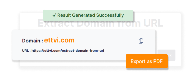 How to Extract Domain From URL With ETTVI?