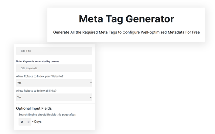 ETTVI’s Meta Tag Generator