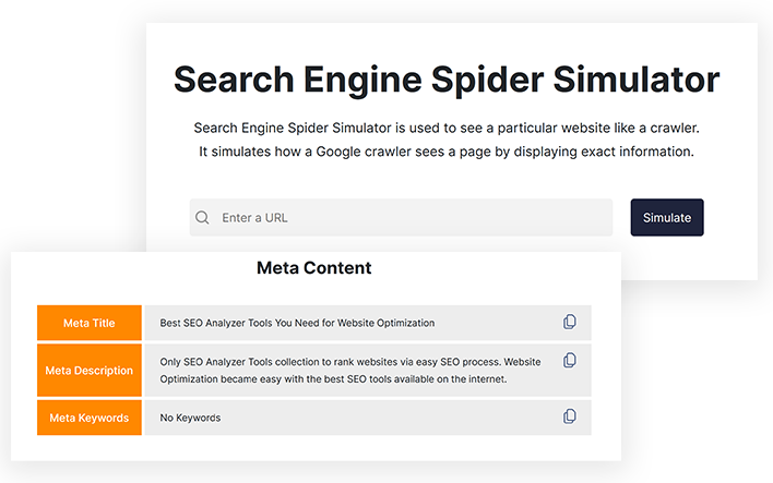 ETTVI’s Search Engine Spider Simulator