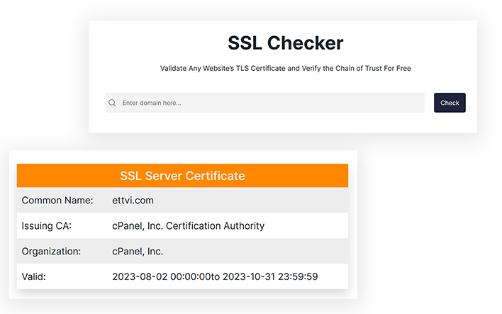 ETTVI’s SSL Checker