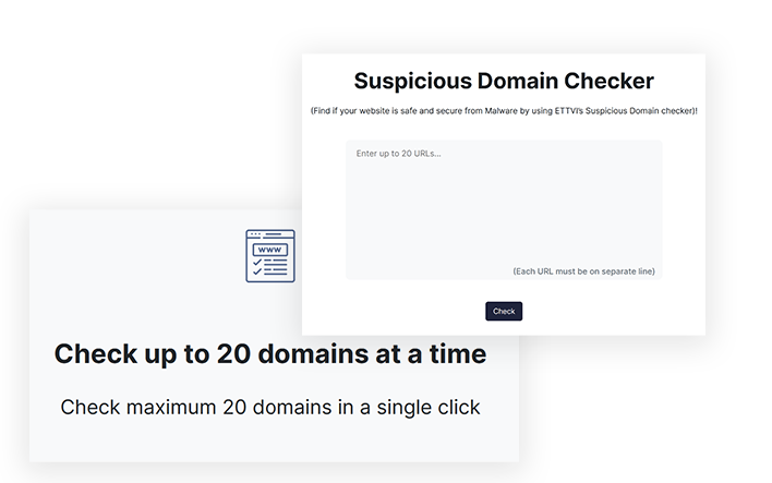 ETTVI’s Suspicious Domain Checker