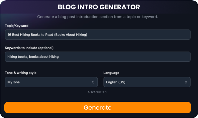 Dipping ink into your Blog Introduction by Using Ettvi