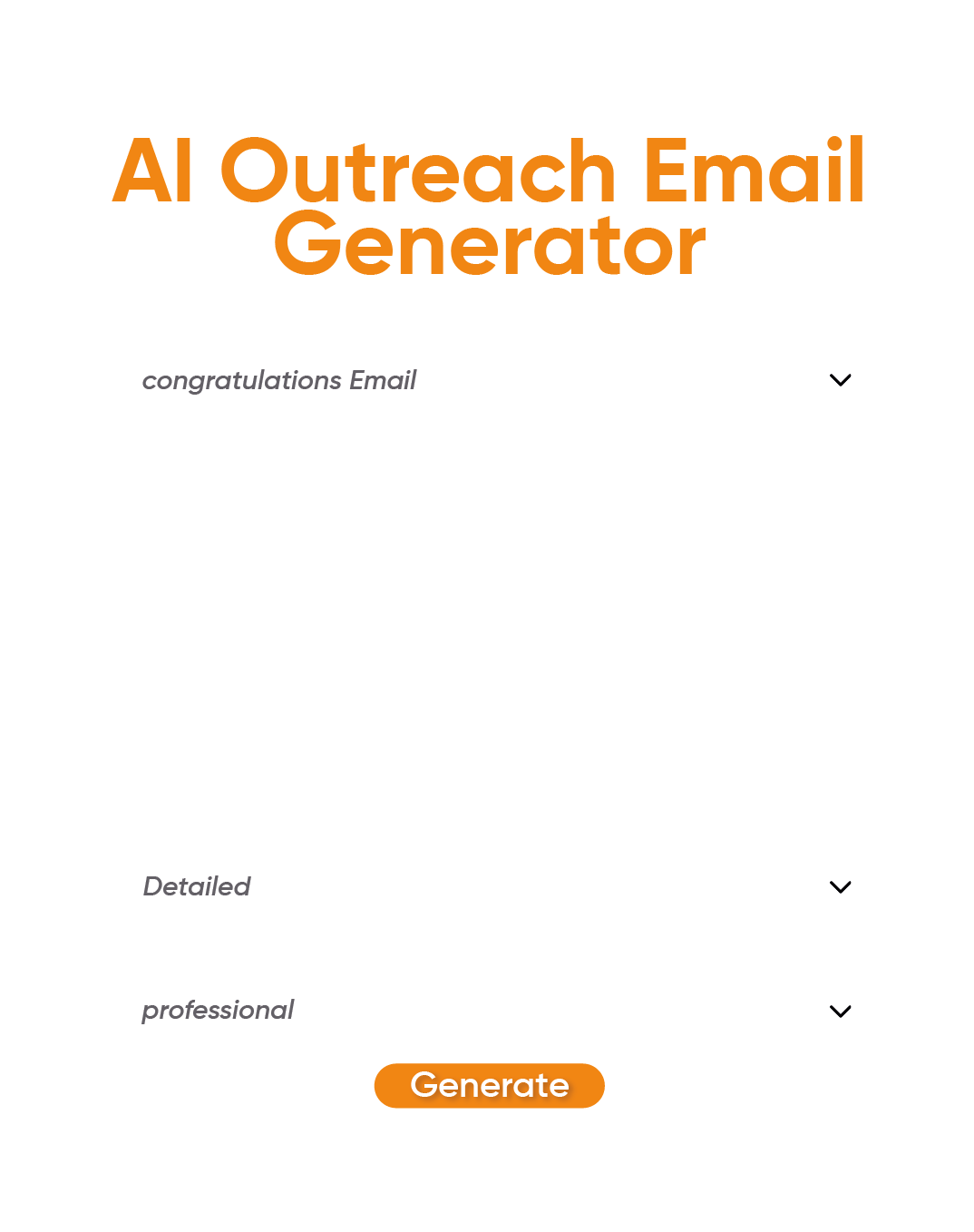 How to Use AI Generate Outreach Email Tool?