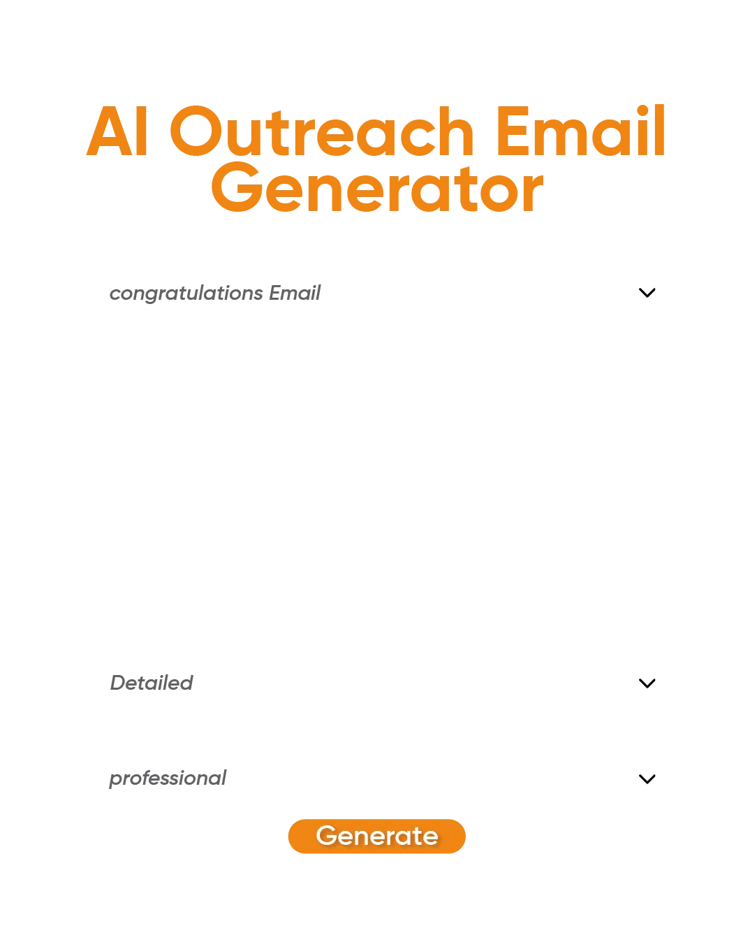 How to Use AI Generate Outreach Email Tool?