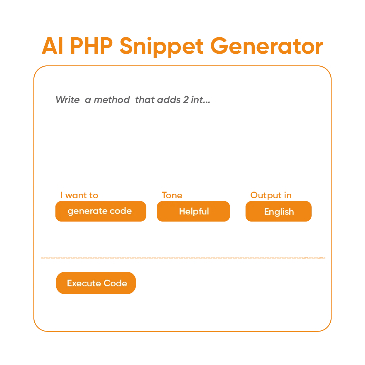 How to use Ettvi's AI PHP Snippet tool