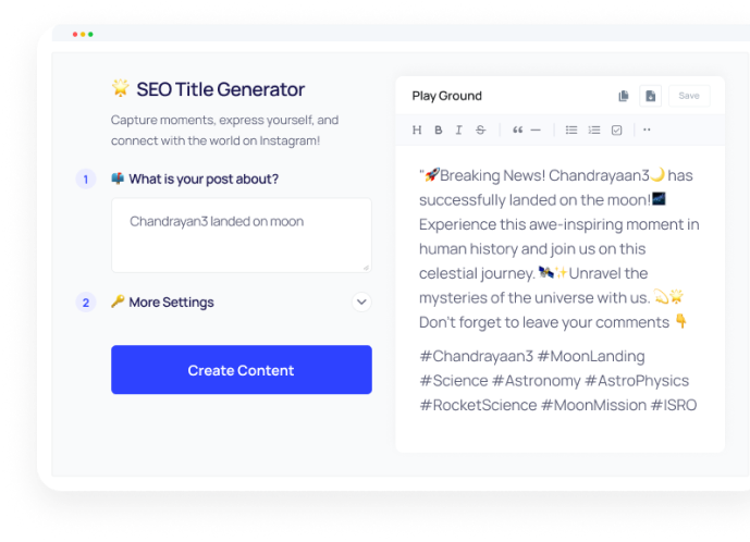 Representing your Content Precisely with AI Generate SEO Title