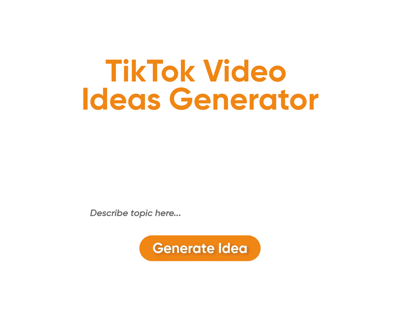 ETTVI’s AI Generate TikTok Video Caption Tool