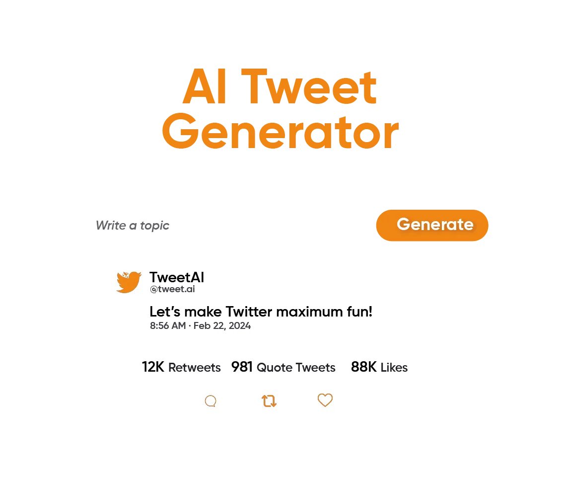 Trend your Twitter Accounts with AI Tweet Generator