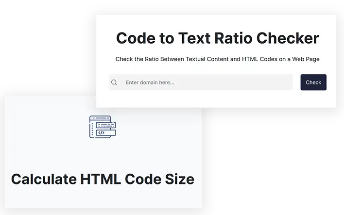 ETTVI’s Code to Text Ratio Checker