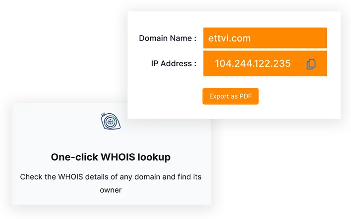 كيفية التحقق من عنوان IP للمجال باستخدام محول النطاق إلى IP الخاص بـ ETTVI؟