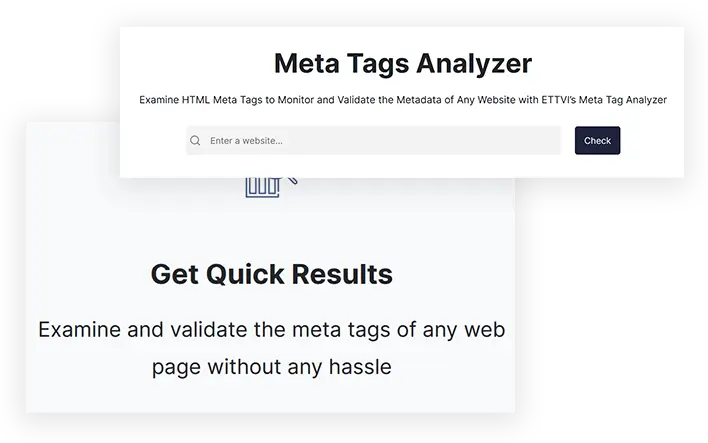 ETTVI’s Meta Tags Analyzer