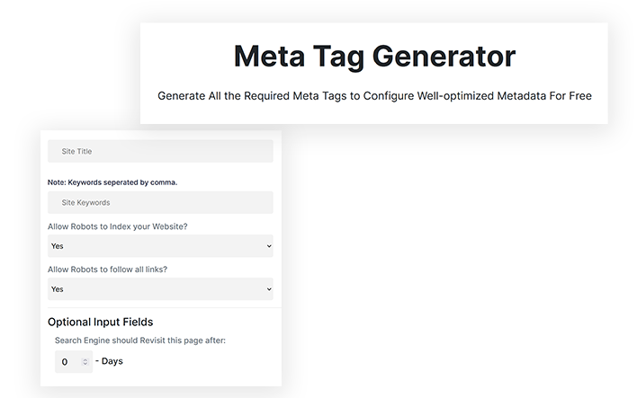 Meta Tag Generator - Free SEO Tool to Configure Metadata | ETTVI