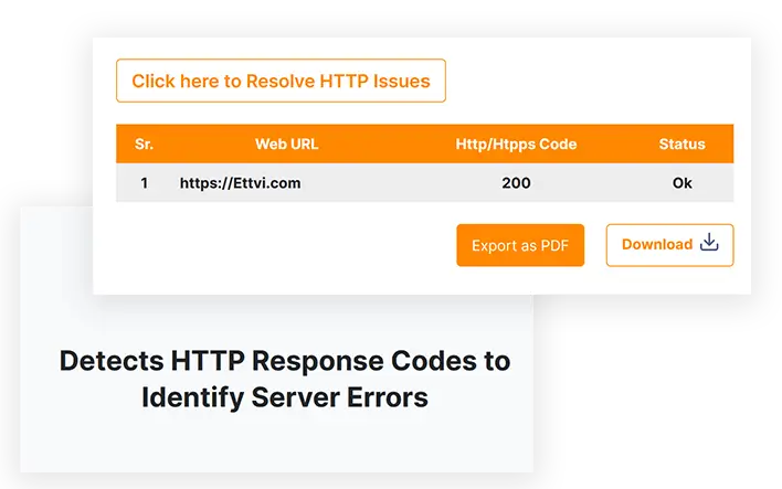 Как использовать программу проверки кода состояния сервера ETTVI?