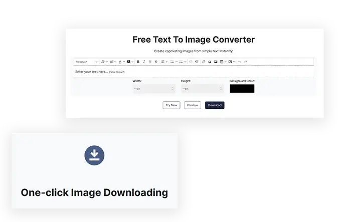 ETTVI’s Text to Image Converter